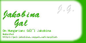 jakobina gal business card